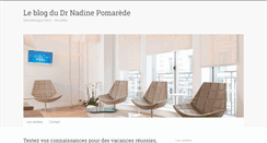 Desktop Screenshot of nadinepomaredeblog.com